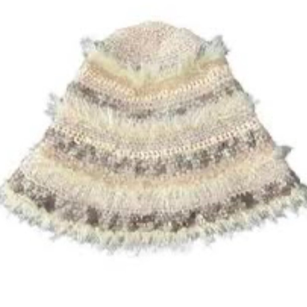 019 Urban Outfitters Fluffy Mixed Print Bucket Hat NWOT